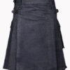 Black Denim Kilt F