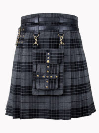Fashion Night Watch Tartan Utility Kilt 3 Fashion Night Watch Tartan Utility Kilt F