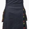 Black and Bachnan Tartan Hybrid Kilt f