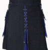 Black and blue laces hybrid kilt F 1