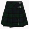 Women Black Watch Tartan Mini Kilt F 1