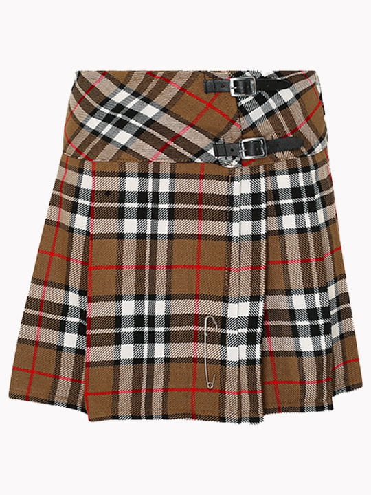 Women Camel Thomson Tartan Mini Kilt F 1