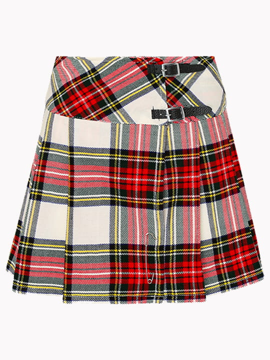 Women Dress Stewart Tartan Mini Kilt F 1