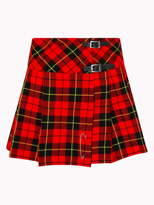 Women Wallace Tartan Mini Kilt 1
