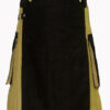 black and khaki Utility Kilt f