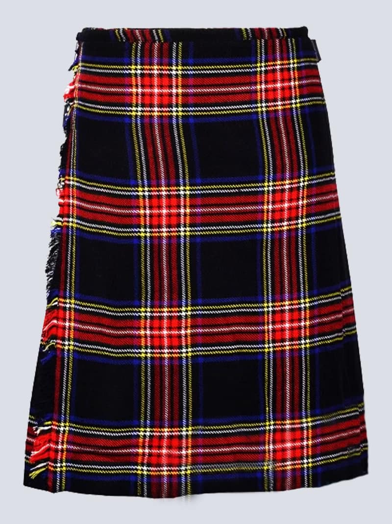 black tartan stewart kilt f