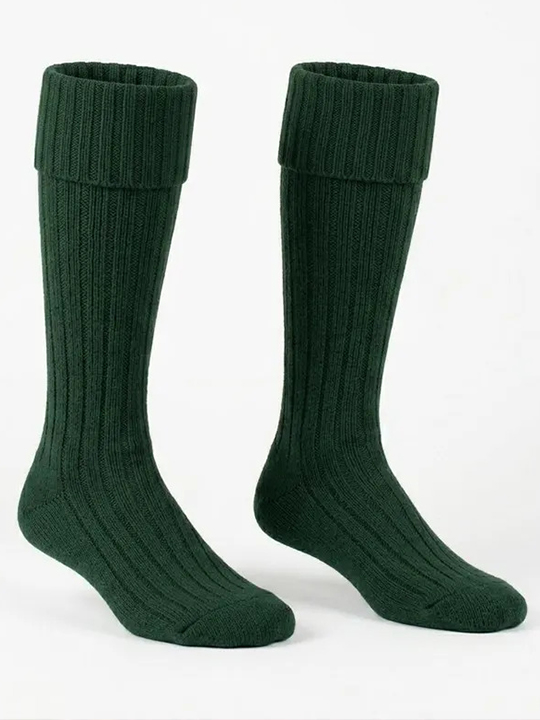 Green Kilt Socks S