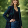 Women Black watch Tartan Jacket F