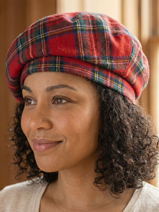 Women Royal Stewart Tartan Cap F