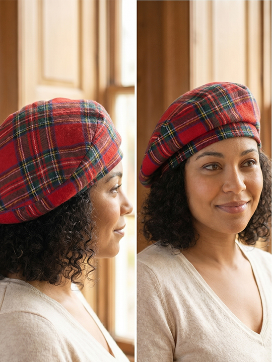 Women Royal Stewart Tartan Cap G