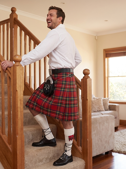 Royal Stewart Casual Kilt Outfit