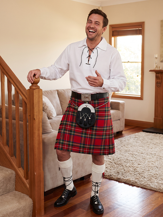 Royal Stewart Casual Kilt Outfit