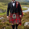royal-stewart-tartan-prince charlie -kilt-outfit